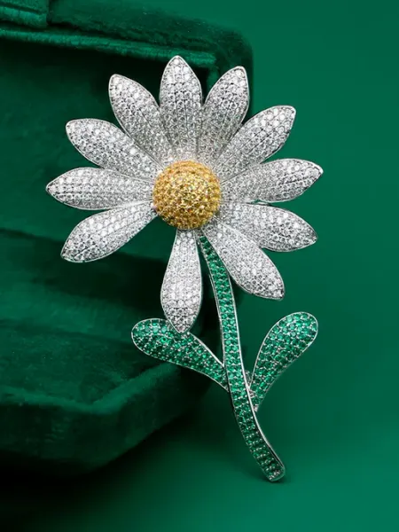 DESIGNER JEWERLY Брошь цветок Ромашка, G-Dragon GD, оригинальная стильная