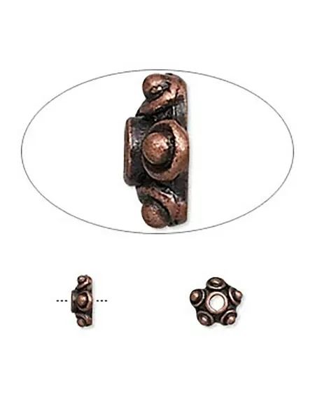 Sharmori Шапочка для бусин (обниматель), 6х3мм, 2 шт