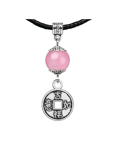 Runes&Gems Амулет Монетка (богатство), розовый кварц