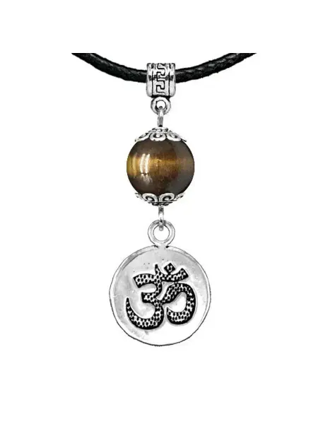 Runes&Gems Амулет Ом (защита и духовное развитие), тигровый глаз