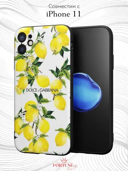 Fortune Case Чехол на iPhone 11 с принтом Лимоны