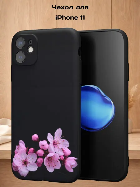 Case Style Чехол на iPhone 11 с принтом Ветка сакуры