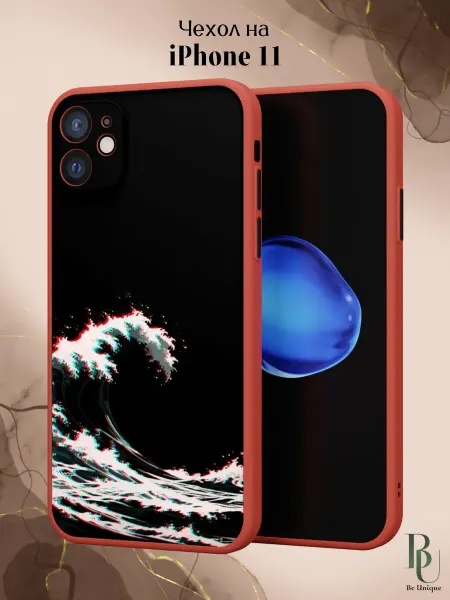 Be Unique Чехол бампер на iPhone 11 Аниме Волна