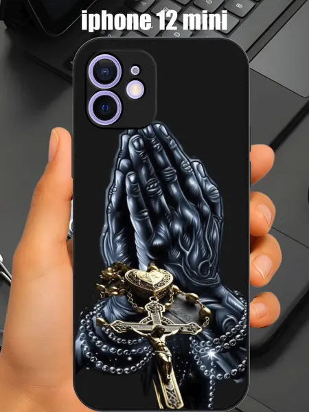 CaseONEshop Чехол на iphone 12 mini с принтом Иисус