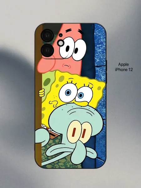 PANCASE Чехол на iPhone 12 спанч боб