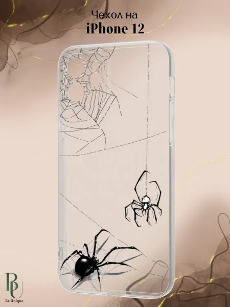 Be Unique Чехол на iPhone 12 Готика Пауки