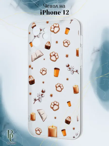 Be Unique Чехол на iPhone 12 с зимним принтом