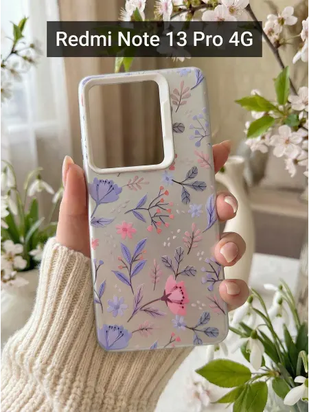 IdealStore Чехол на Redmi Note 13 Pro 4G Цветочный Принт (3)