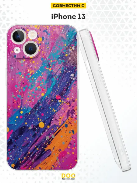 DesignOnCase Чехол на iPhone 13 с принтом Краска