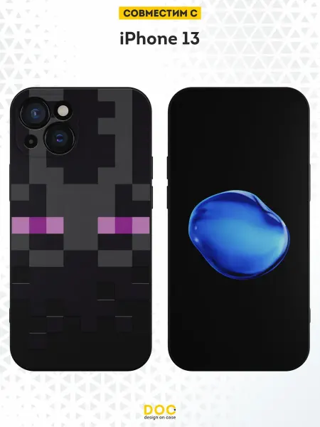 DesignOnCase Чехол на iPhone 13 с принтом Майнкрафт