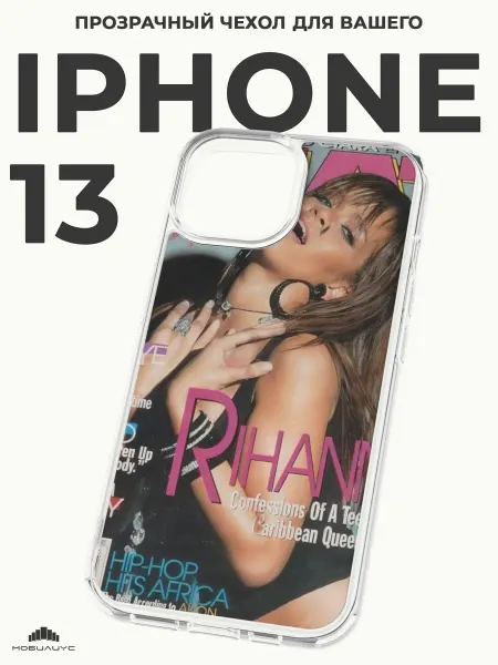 Мобилиус Чехол-бампер на iPhone 13 с принтом Нулевые