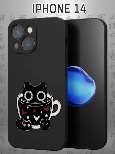Case Маркет Чехол на iPhone 14 с принтом Кошечка