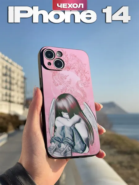 PBl store Чехол на iPhone 14 с принтом Ангел пинтерест