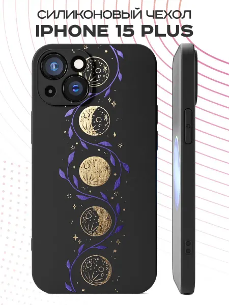 FACTORIA Чехол на Apple Iphone 15 Plus с принтом Луна