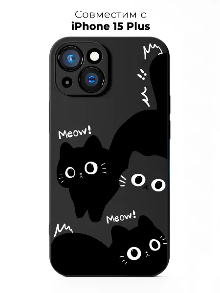 PANCASE Чехол на Apple Iphone 15 Plus Котики