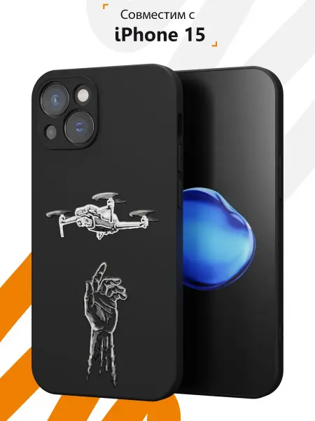 Мобилиус Чехол на iPhone 15 с принтом Патриот