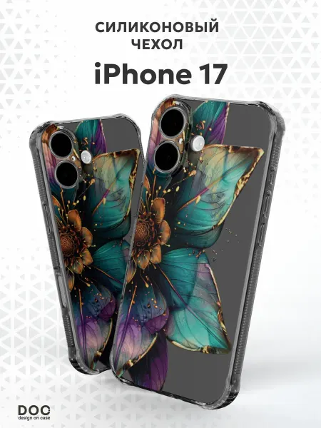 DesignOnCase Чехол-бампер на iPhone 17 с принтом Цветы
