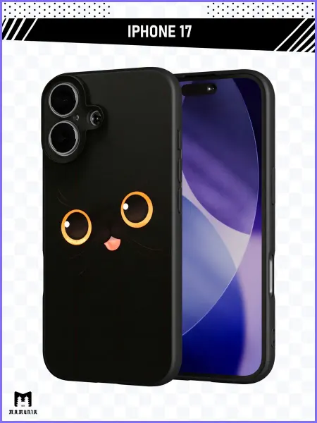 Mamunia Чехол на iPhone 17 с принтом Котик