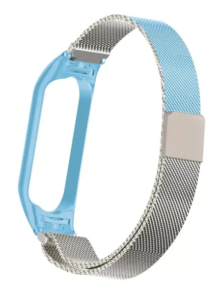 Mobileplus Ремешок для Mi Band 3 и Mi Band 4 металлический