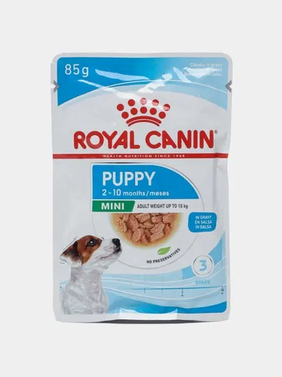 Влажный корм для щенков мелких пород Royal Canin Puppy, кусочки в соусе, 85 г