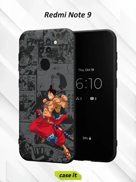 Case it Чехол на Redmi Note 9с принтом Луффи