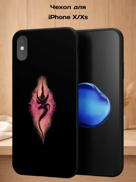 Case Style Чехол на iPhone X и XS с принтом Символ богу Шиве