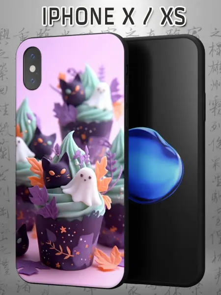 Case Маркет Чехол на iPhone X и XS с принтом Кексики
