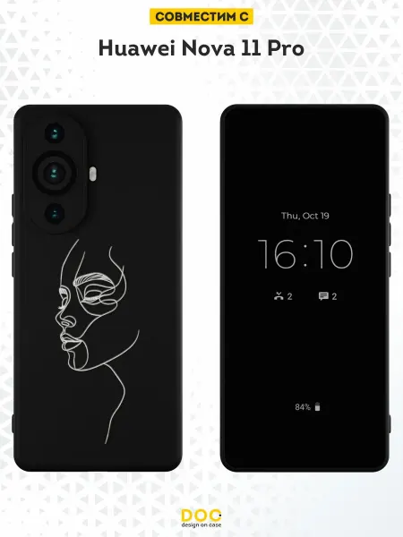 DesignOnCase Чехол на Huawei Nova 11 Pro с принтом Лицо