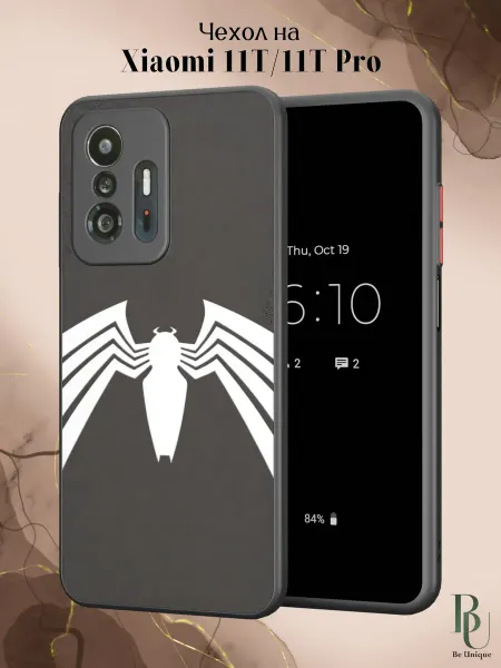 Be Unique Чехол бампер на Xiaomi Mi 11t и 11t Pro Человек паук