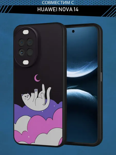 Abal Case Чехол на Huawei Nova 14 с принтом Котик