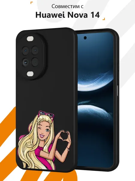 Мобилиус Чехол на Huawei Nova 14 с принтом Barbie