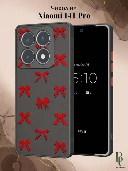 Be Unique Чехол бампер на Xiaomi 14T Pro с бантиками