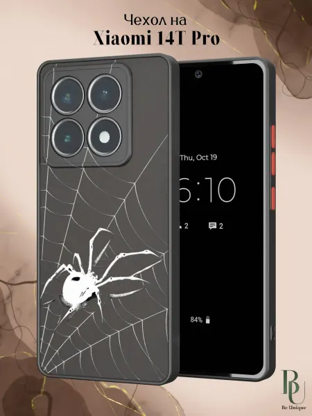 Be Unique Чехол бампер на Xiaomi 14T Pro Готика Паук