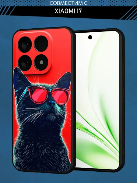 Abal Case Чехол на Xiaomi 17 с принтом Котик