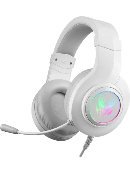 DEFENDER Наушники игровые с микрофоном (64605) Ghost LED белый, LED