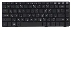 Клавиатура для ноутбука HP EliteBook 8460P ProBook 6460B 6465B черная с черной рамкой с указателем
