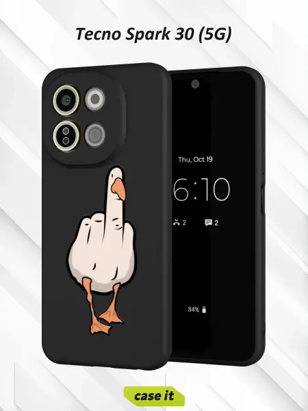Case it Чехол на Tecno Spark 30 5Gс принтом Гусь