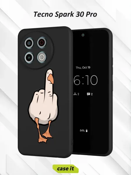 Case it Чехол на Tecno Spark 30 Proс принтом Гусь
