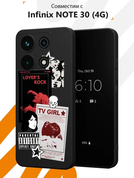 Мобилиус Чехол на Infinix NOTE 30 с принтом Коллаж
