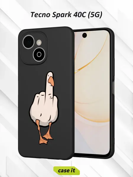 Case it Чехол на Tecno Spark 40C (5G)с принтом Гусь
