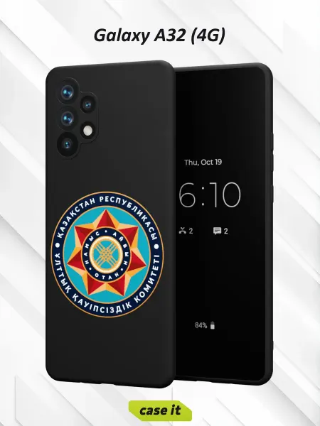 Case it Чехол на Samsung A32 4Gс принтом Казахстан звезда