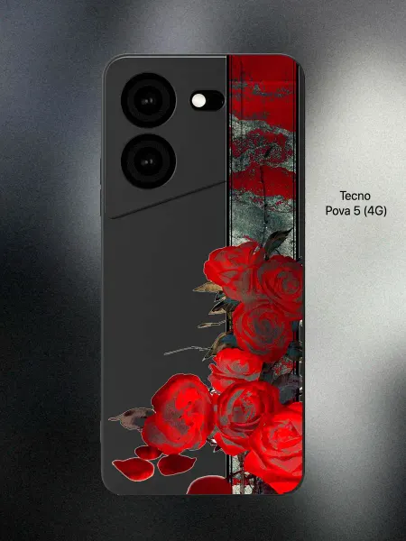 ESSE CASE Чехол на Tecno Pova 5 с цветочками