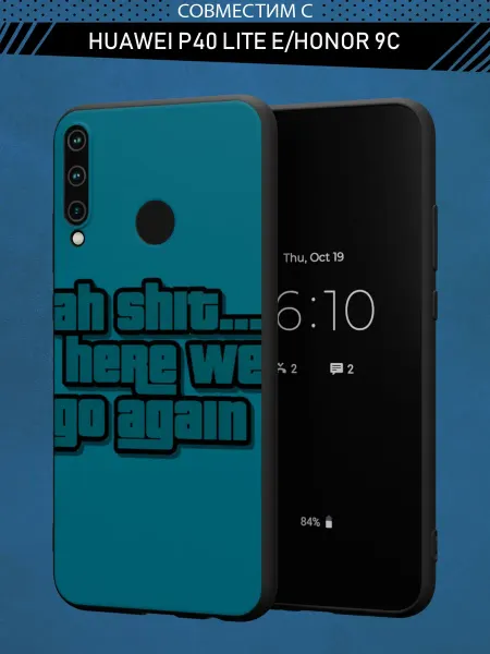 Abal Case Чехол на Huawei P40 lite E и Honor 9C с принтом GTA