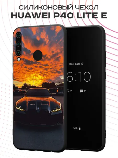 FACTORIA Чехол на Huawei P40 lite E и Honor 9C с принтом BMW
