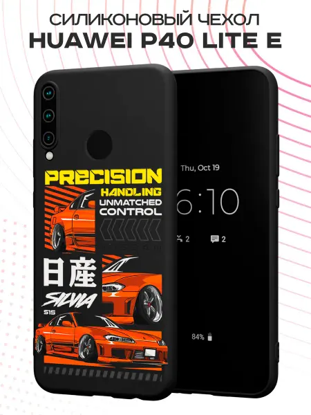 PBl store Чехол на Huawei P40 lite E и Honor 9C с принтом JDM