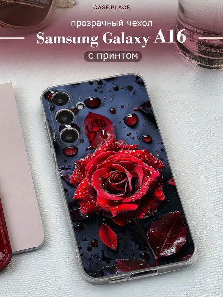 Samsung Чехол на A16 с розами