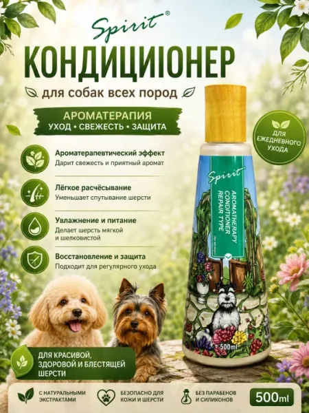 Восстанавливающий кондиционер для собак Spirit Aromatherapy Repair Type, 500 мл