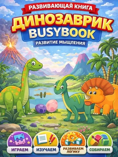 Развивающая книга Бизибук Montessori (Busy Book)