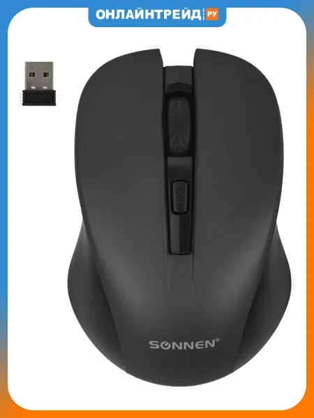 SONNEN Мышь беспроводная V18 USB черный