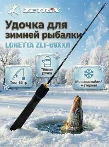 Удильник зимний Zetrix LORETTA ZLT-69XXH (69см) до гр 65